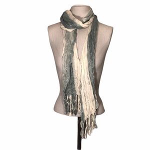 3/$18 Blue and white Stripped scarf